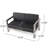 55.25'' Wide Straight Aluminum Loveseat with Cushions-584889760