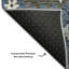 Tapis bleu Prisco lavable à la machine de qualité supérieure-1614983742