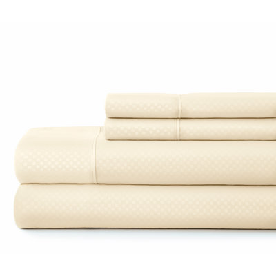 Becky Cameron Checkered Embossed Bed Sheet Set