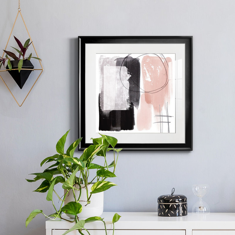 Coexistance I-Premium, reproduction encadrée - prête à être accrochée, H 26,5 po x l 26,5 po x P 1,5 po, Blanc