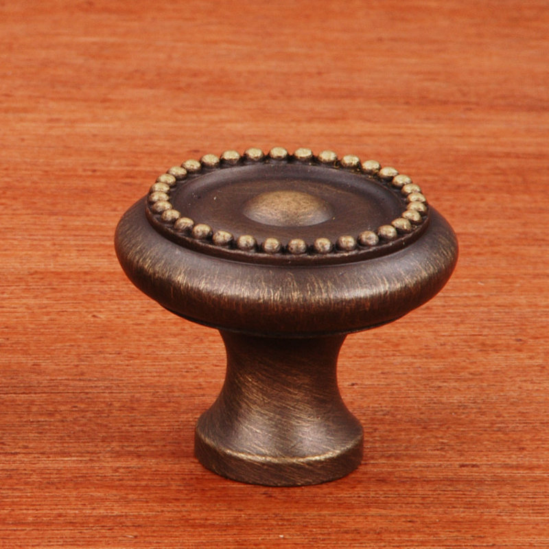 CK Series 1 1/4" Diameter Mushroom Knob, Antique English