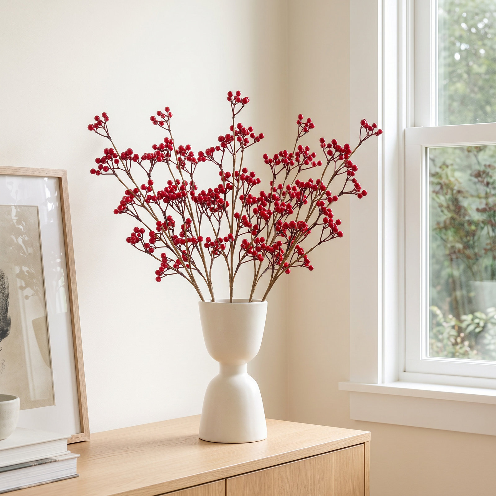 Red Berry Floral Stems