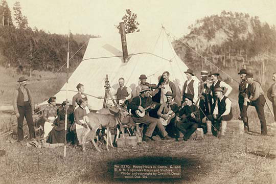 Des heures de plaisir au camp. « g » par john-grabill-reproduction de photo, H 44 po x l 66 po