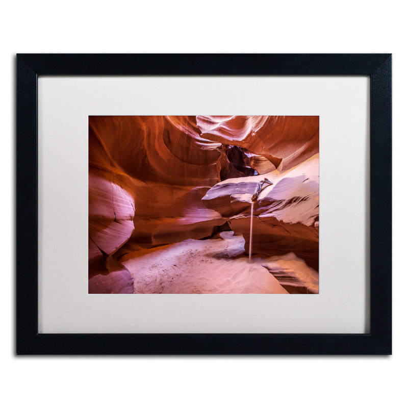 Weeping Sand Landscape Framed Canvas Art, 16" x 20"
