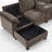 U-Shaped Upholstered Sectional Sofa With Storage And USB Ports-1380091047