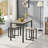 2 - Person Four Leg Dining Set-174898249-174930357