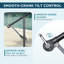 Parasol de patio résidentiel inclinable en aluminium 10 pi.-1686571094