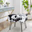 43.2cm Wide Square Animal Print Footstool Ottoman