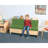 Kids 12'' Unfinished Wood Club Chair Sofa / Sectional and Ottoman