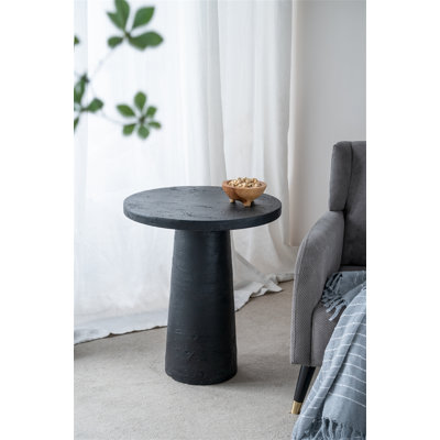 Table d'appoint ronde 22 pi x 22 po x 25,5 po avec base piédestal