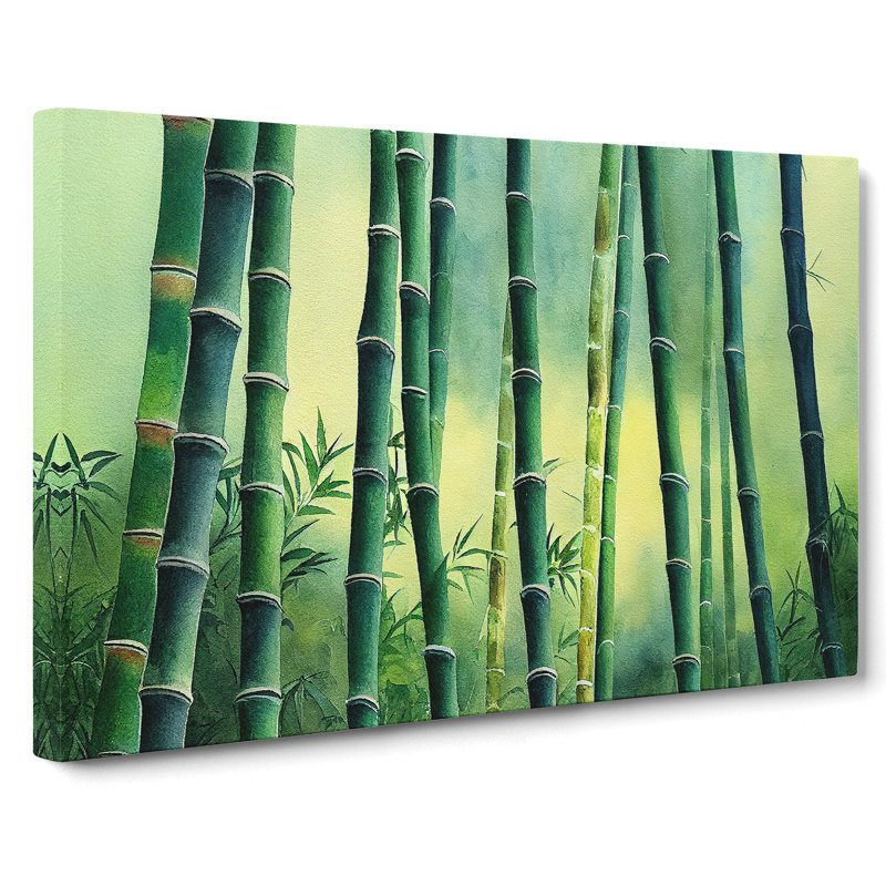 Bamboo Forest Scene - Wrapped Canvas, 35cm H x 50cm W x 3cm D