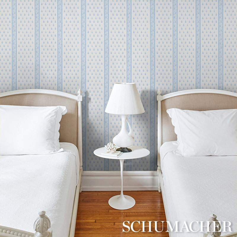 Katsura Stripe II Wallpaper, Chambray