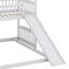 Lit simple superposé au dessus d'une chambre double avec glissade et escalier-1543820571