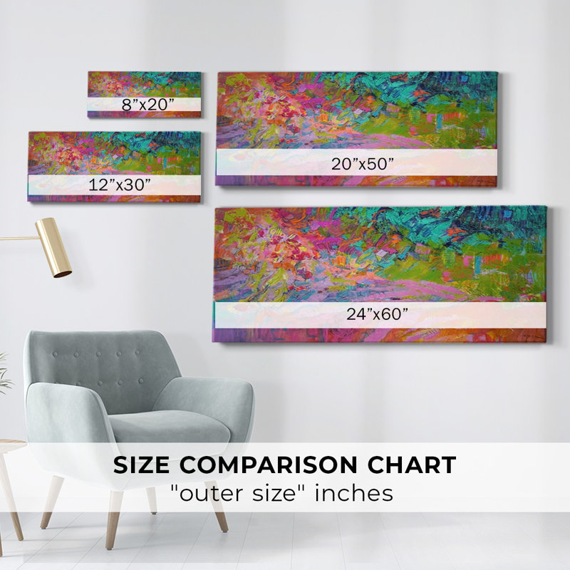 Passion Diva sur toile, H 24 po x l 60 po x P 1,5 po