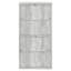 Bibliothèque contemporaine à 5 niveaux, stratifié gris, tablette réglable grise, avec grand espace de rangement