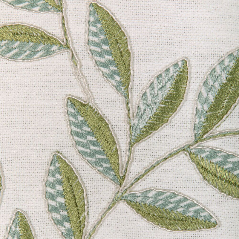 Kravet Basics - 37145-3, White/Green/Spa