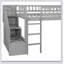 Stairway Loft Bed With Two Drawers And Slide-48176853