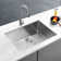 23" L X 18" W Undermount Kitchen Sink Single Bowl Drop-in Stainless Steel Sink with Basket Strainer