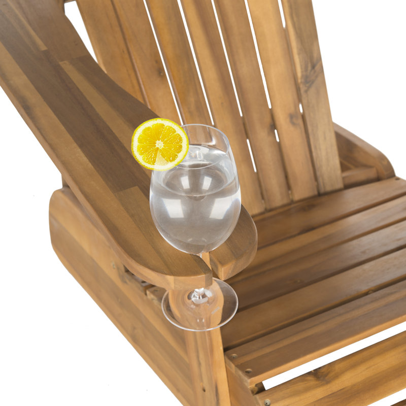 Briaca Acacia Outdoor Adirondack Chair, Teak Brown