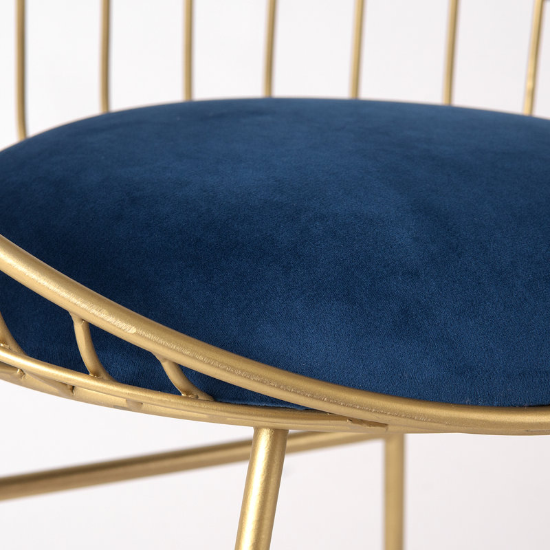 Fauteuil papasan en velours Palmea