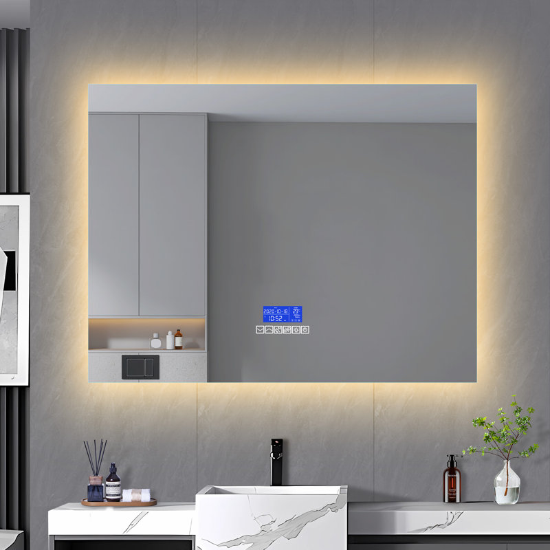 Backlit LED Bathroom Vanity Mirror Anti-Fog, 80 cm H x 100 cm W