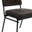 Ensemble de 2 chaises d'appoint Eray, siège rembourré brun, pieds en métal-112313360
