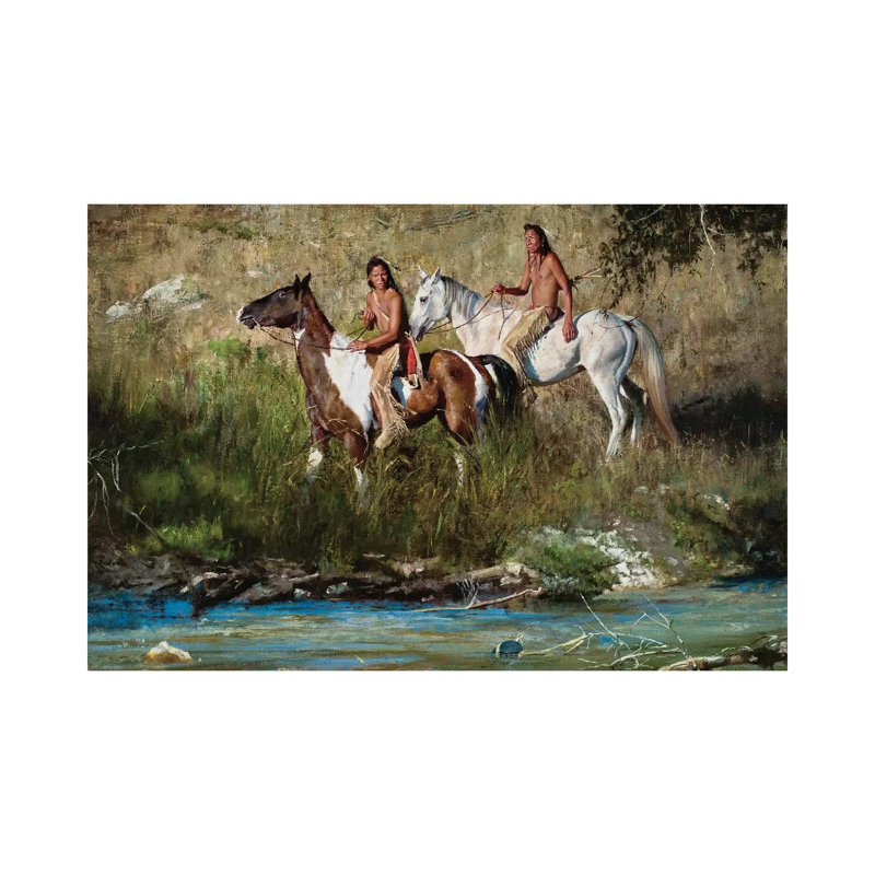 The River Keeps No Secrets by David Edward Kucera - Wrapped Canvas Painting, 20.32 cm H x 30.48 cm W
