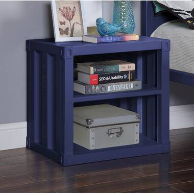 Kids Parke Navy Blue Desk and Hutch