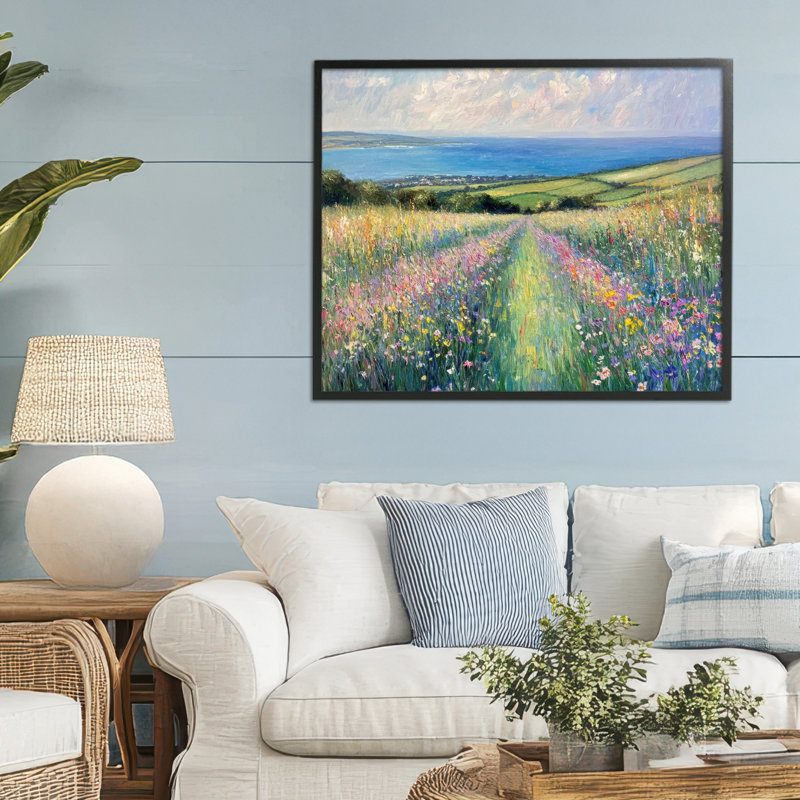 Giclée impressionniste, impression par Petal Prints Design, Giclée encadrée noir minuit, H 24 po x l 30 po