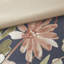 Édredon très grand 8 pièces, bleu marine, coussins brodés, motif floral en coton, uni, vapeur-124544132