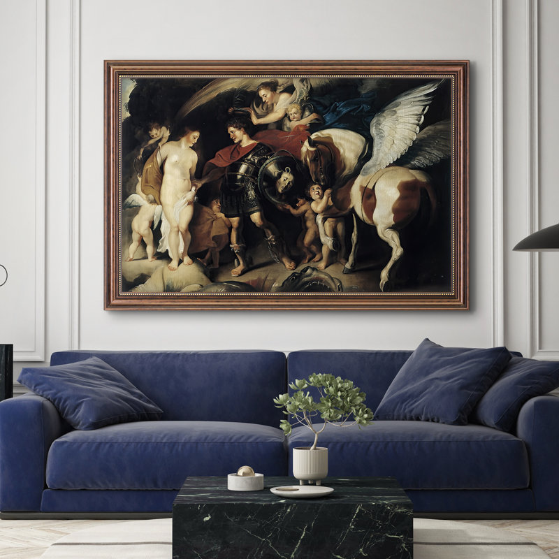 Persée et Andromède, v. 1620 - Peter Paul Rubens - Toile encadrée sur mesure, 28 po x 40 po, Toile avec cadre