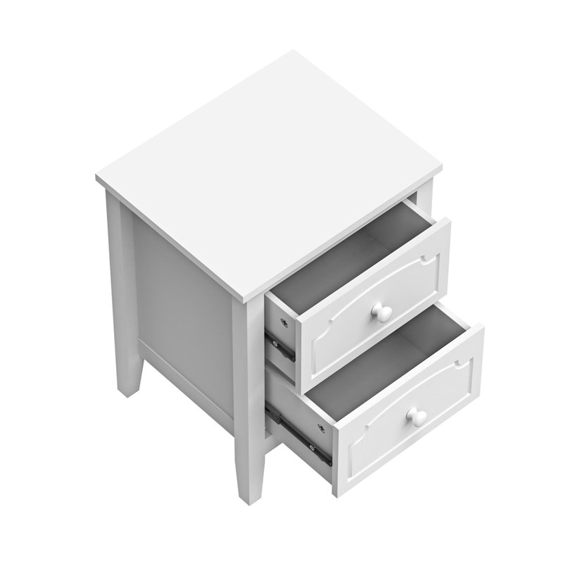 Jacksboro Solid Wood 2 - Drawer End Table