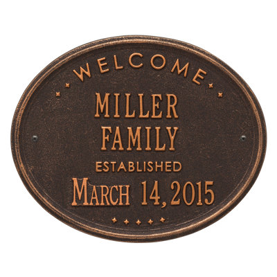 5-Line Wall Address Plaque