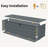 260 Gallon Metal Outdoor Deck Box Waterproof, Extra Large Patio Storage Box with Lockable Storage Containers for Patio Furniture Cushions, Pool Accessories, Garden Tools Dark Gray