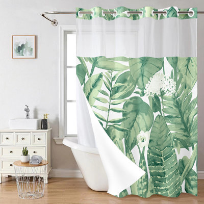 Rideau de douche à double couche