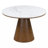 Ignotas Round 46.52'',Dining table,Kitchen table,Pedestal dining table with wood frame-123606241