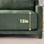 Canapé en tissu chenille avec causeuse, structure en bois de haute qualité, éponge résiliente, salon, coin lecture-805925994