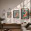 Flowing Koi Japandi - Framed Print-747241102-747241077