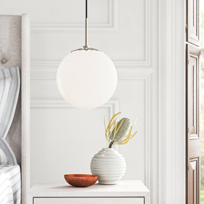 Luminaire suspendu en forme de globe à 1 lumière Bagimont