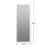 65"X24" Full Length Floor Mirror LED Wall Mounted Mirror With Lights, Dimming & 3 Color Modes