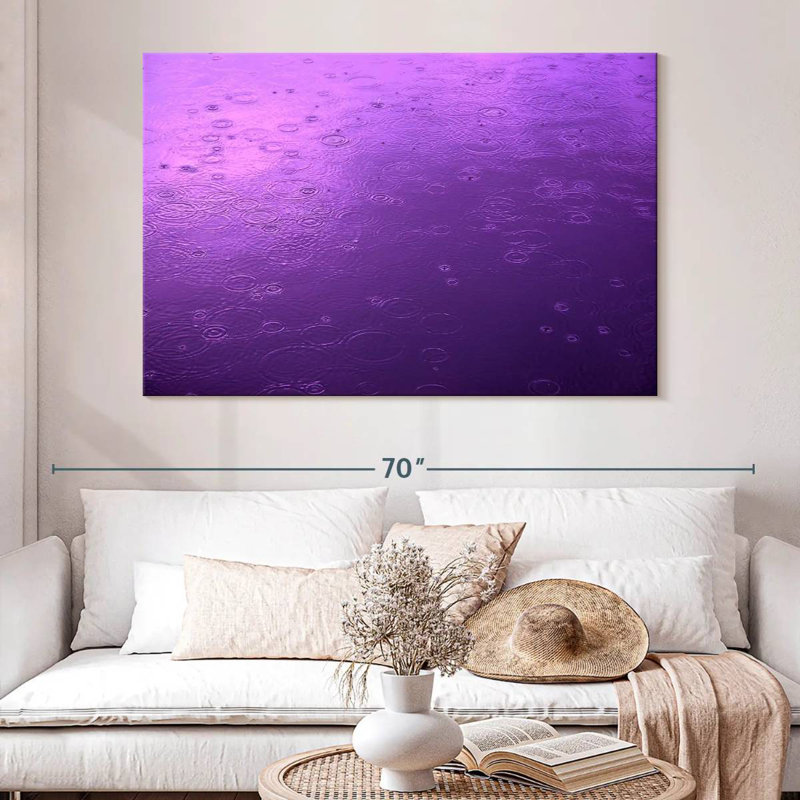 Vue de la pluie mauve Alvord, H 34 po x l 51 po