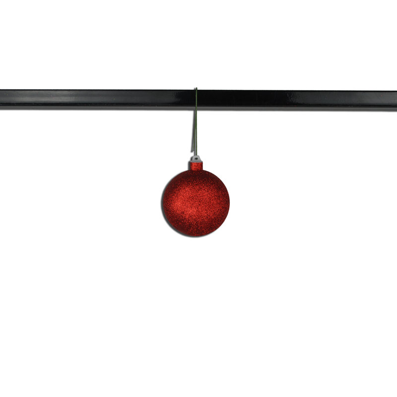 4'' Solid Colour Ornament Shatterproof Ball Ornament, Red