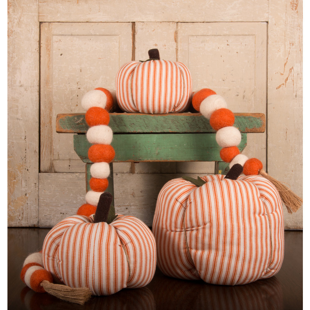 Gracie Oaks Klarina Ticking Pumpkin Ornament | Wayfair