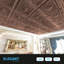 2 pi X 2 pi Carreau de plafond en PVC à coller, carreau de plafond imperméable (48 pieds carrés / caisse)-88638046