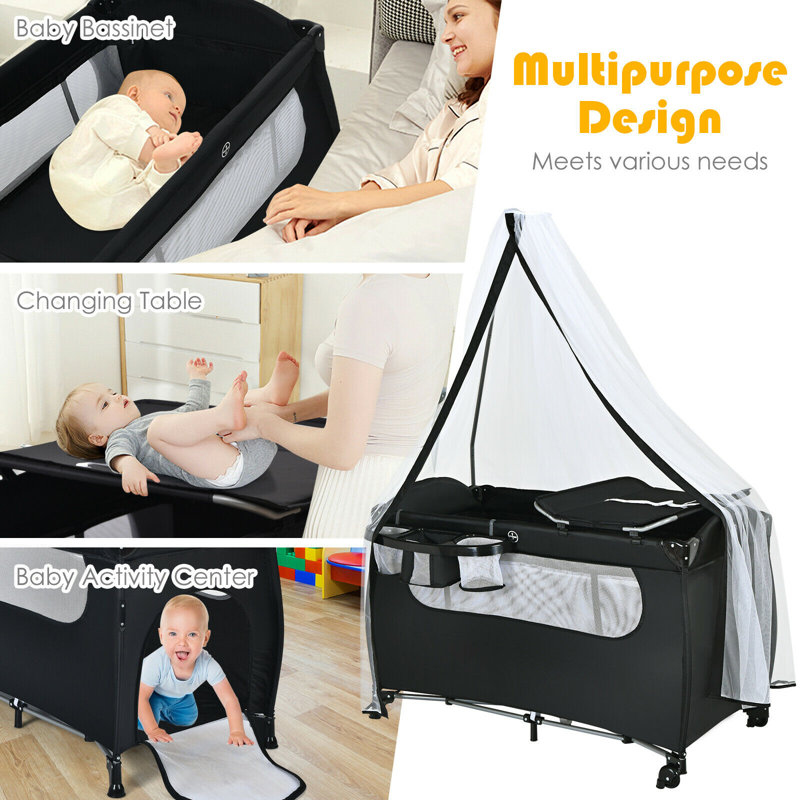 Bassinet and Stand, Black