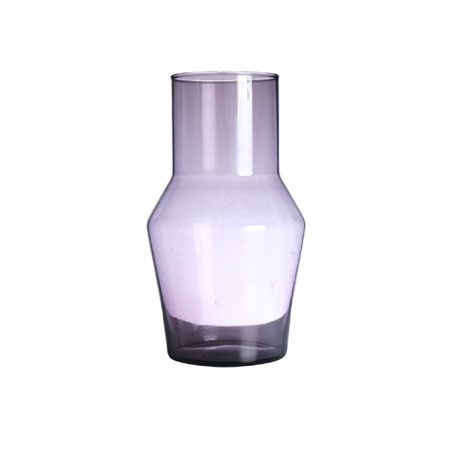 Mouthblown Glass Table Vase, 15.75" H x 11.02" W x 11.02" D, Purple