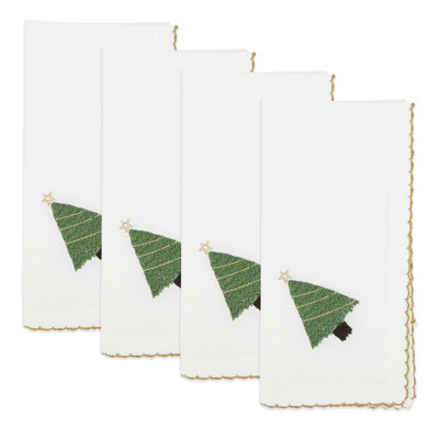 Ensemble de 4 serviettes de table Evergreen Elegance