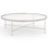 Vienna Large Round Coffee Table - Glass Top