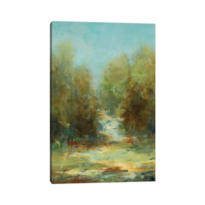 " A Walk In The Woods " by Lisa Ridgers Painting Print