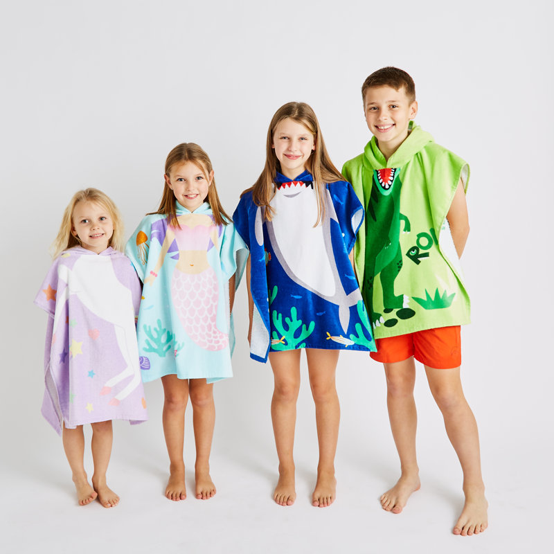 Mermaid Hooded Towel Poncho